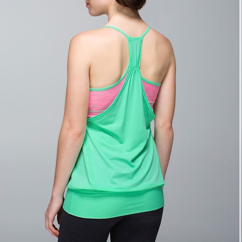 Lululemon No Limits Tank Opal / Wee Are From Space Neon Pink Opal 6